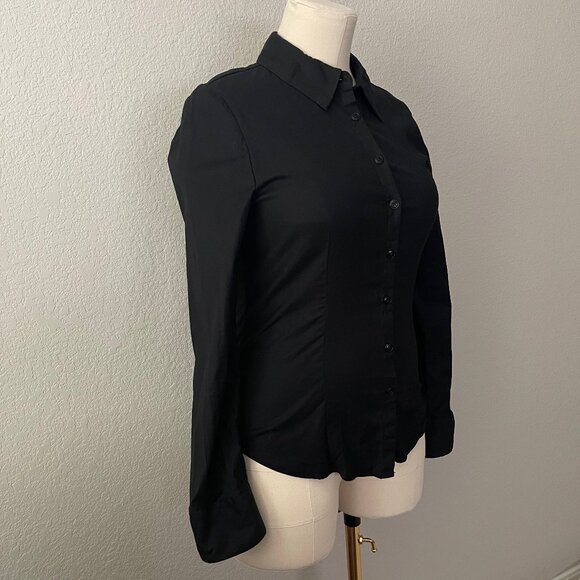 Reformation x Camille Rowe Jodie Shirt in Black, Size 10 - Picture 2 of 9